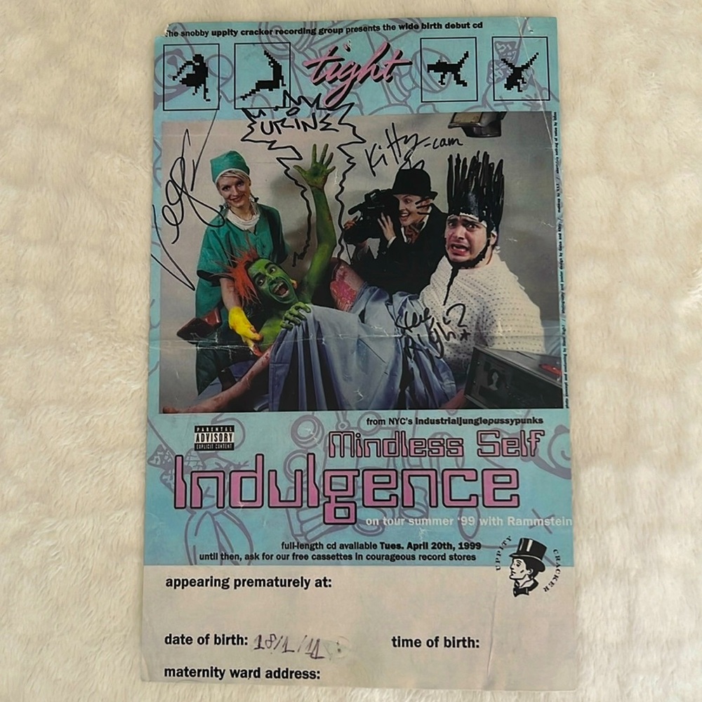 Mindless Self Indulgence Poster Signed
